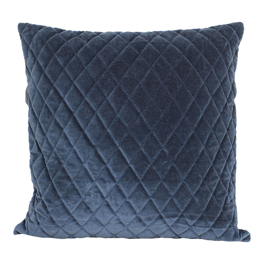 Strömshaga taie d'oreiller velours, bleu