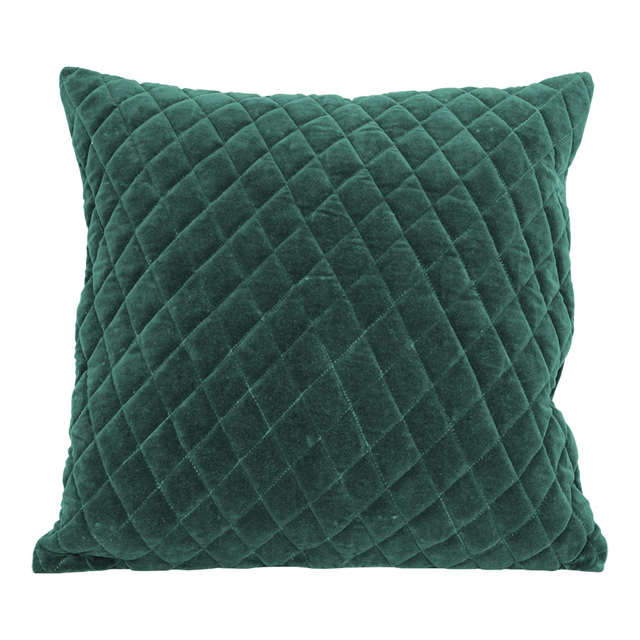 Strömshaga Housse de coussin velours, vert