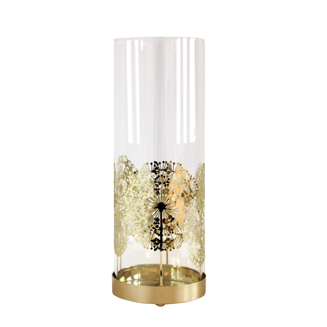 Vase en verre Pissenlit, or