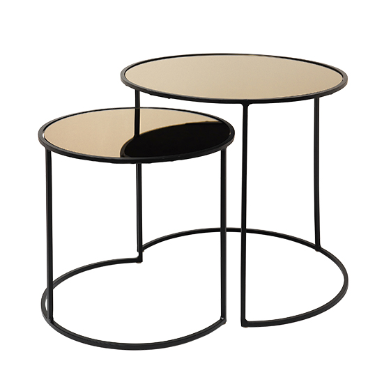 BROSTE - TABLE BASSE (LOT DE 2), ROSÉ