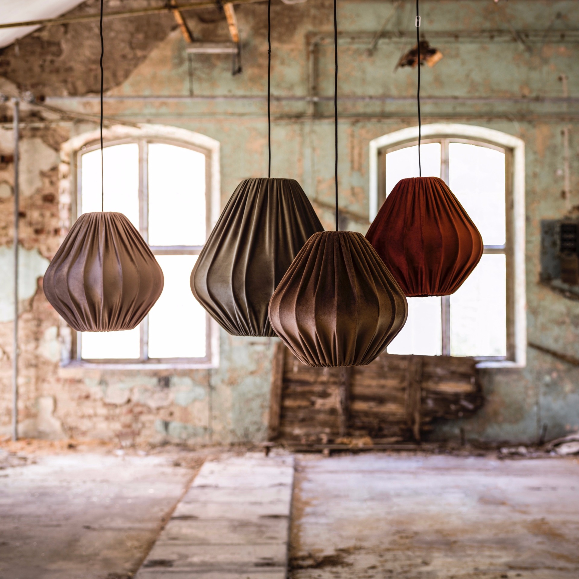 MALOU VELOURS 40 ABAT-JOUR GRIS