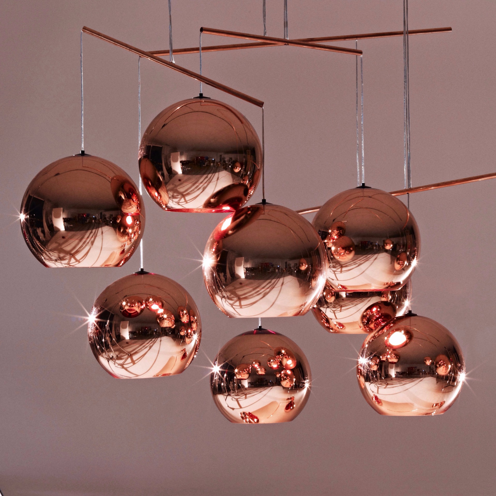 COPPER ROUND 45 PLAFONNIER